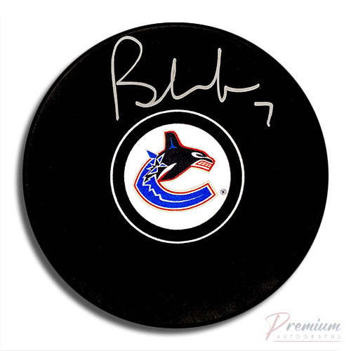 Brendan Morrison Vancouver Canucks Signed Puck