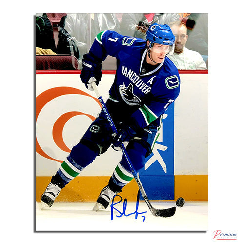 Brendan Morrison Vancouver Canucks Signed 8x10 Photograph With the Puck