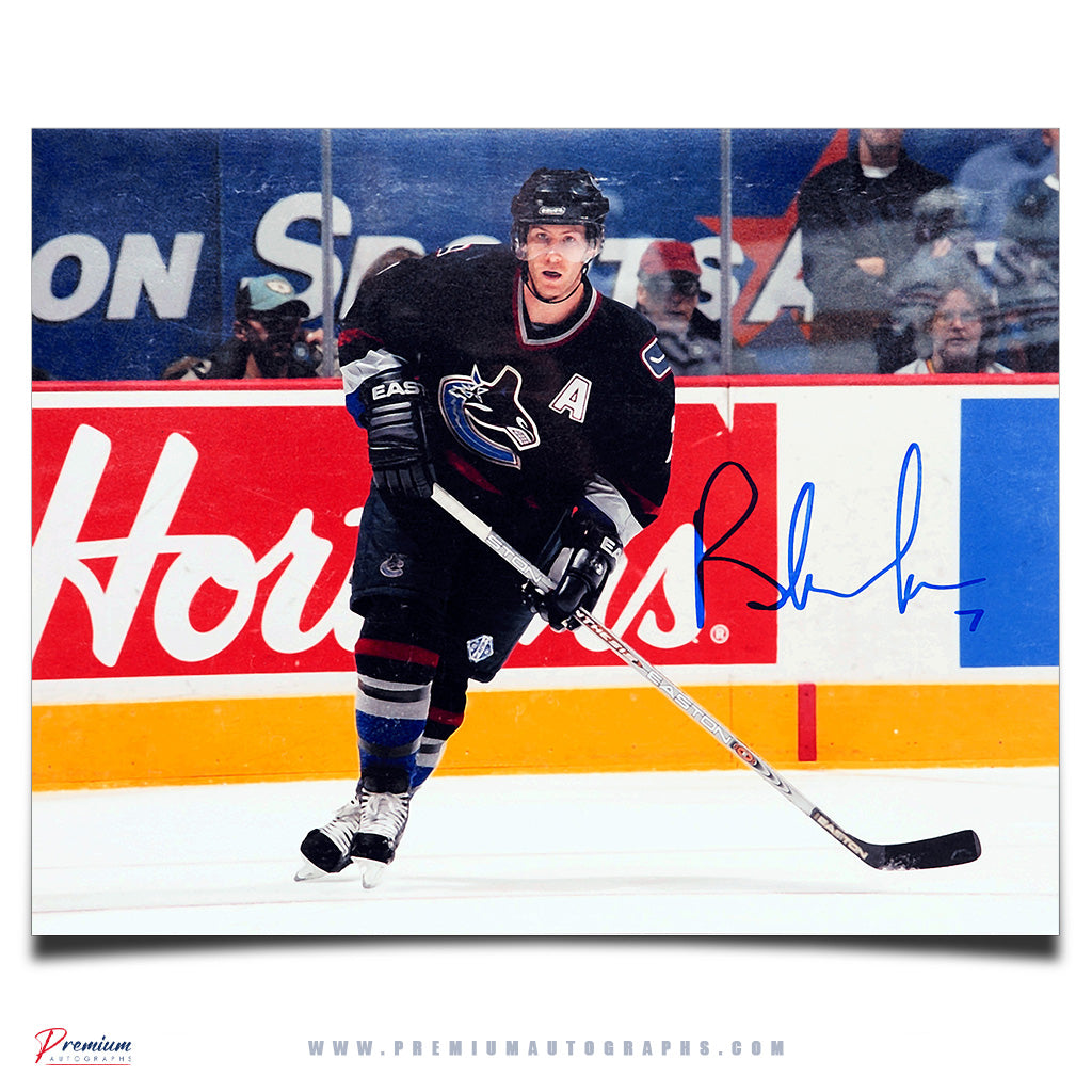 Brendan Morrison Vancouver Canucks Signed 11x14 Photograph Skating