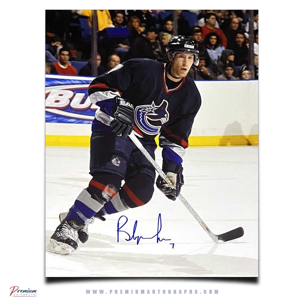 Brendan Morrison Vancouver Canucks Signed 16x20 Photograph Skating