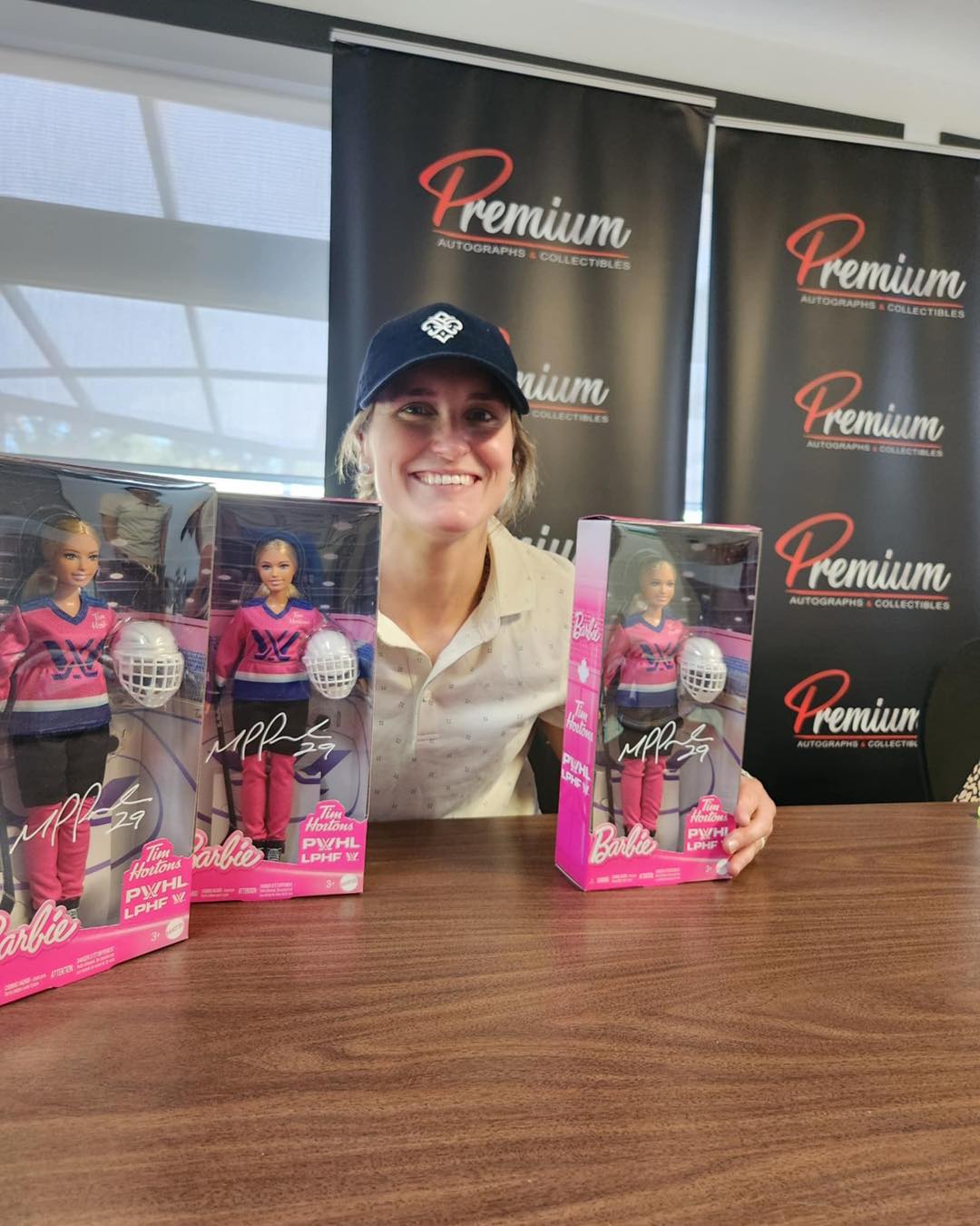 Marie-Philip Poulin Tim Hortons PWHL Autographed Special Edition Barbie by Mattel
