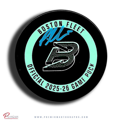 Alina Muller Boston Fleet PWHL Autographed Official 2025-26 Game puck