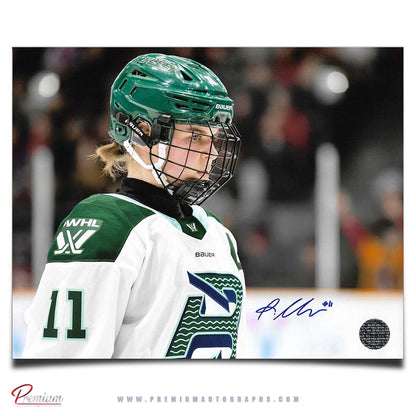 Alina Muller Boston Fleet PWHL Autographed 8x10 Photograph Close Up