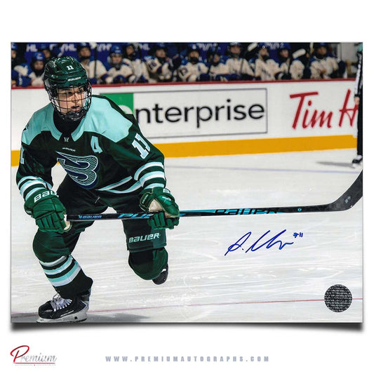 Alina Muller Boston Fleet PWHL Autographed 8x10 Photograph On the Attack 1 Second Later