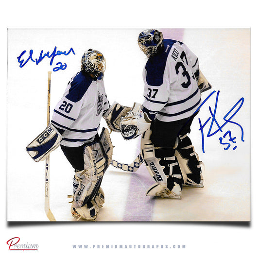 Ed Belfour, Trevor Kidd Toronto Maple Leafs Autographed 8x10 Photograph On Ice Together