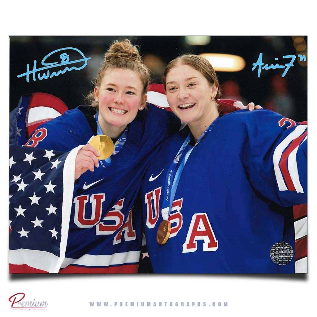 Haley Winn & Aerin Frankel Team USA Autographed Olympic 8x10 Photograph Gold Medal