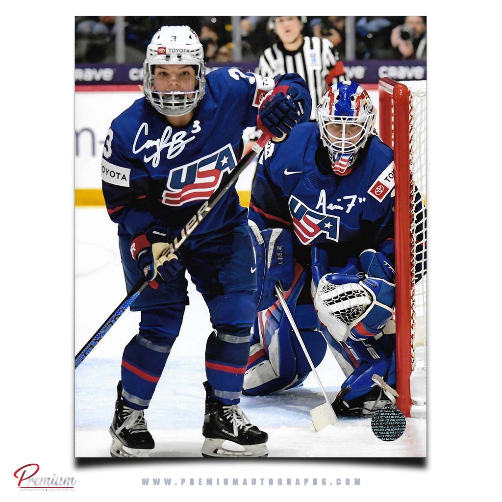 Cayla Barnes & Aerin Frankel Team USA Autographed Olympic 8x10 Photograph Gold Medal