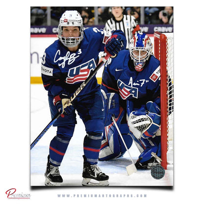 Cayla Barnes & Aerin Frankel Team USA Autographed Olympic 8x10 Photograph Gold Medal