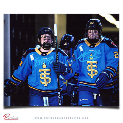 Emma Maltais & Maggie Connors Toronto Sceptres PWHL Autographed 8x10 Photograph Players Tunnel