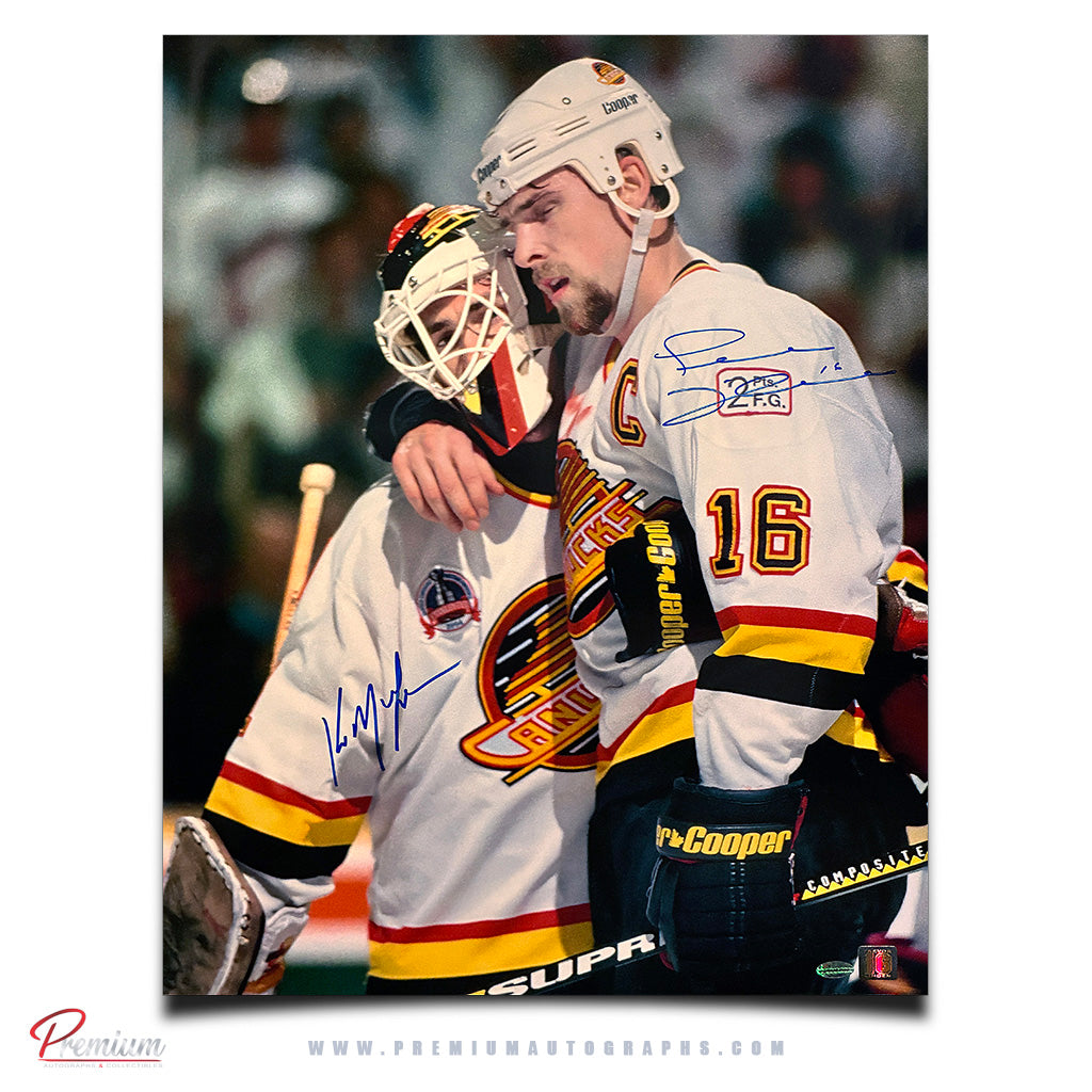 Kirk McLean & Trevor Linden Vancouver Canucks Autographed 16x20 Great Relief