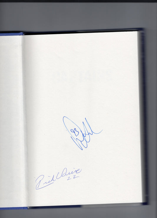 Captains Nine Great Toronto Maple Leafs Book Autographed by Doug Gilmour & Rick Vaive (Blue Ballpoint)