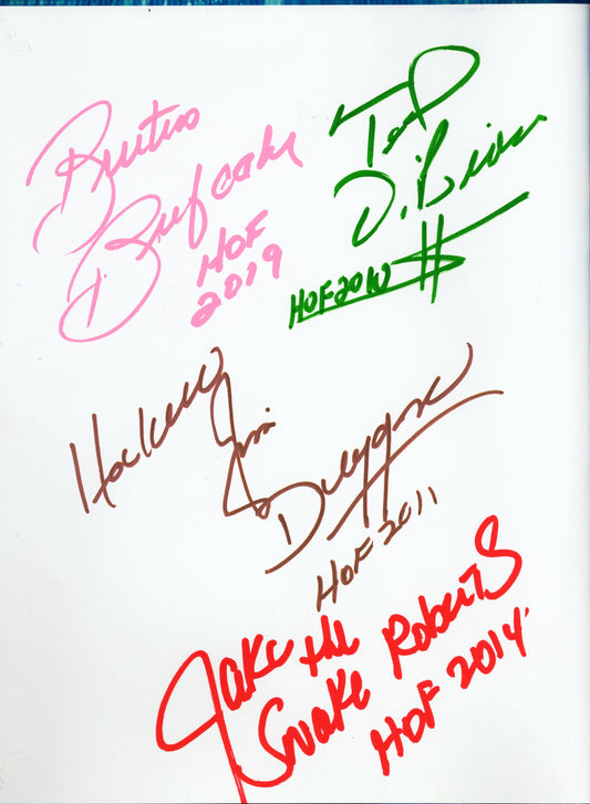 The WWE Book of Top 10s Mulit-Autographed Book w/ 5 Autographs