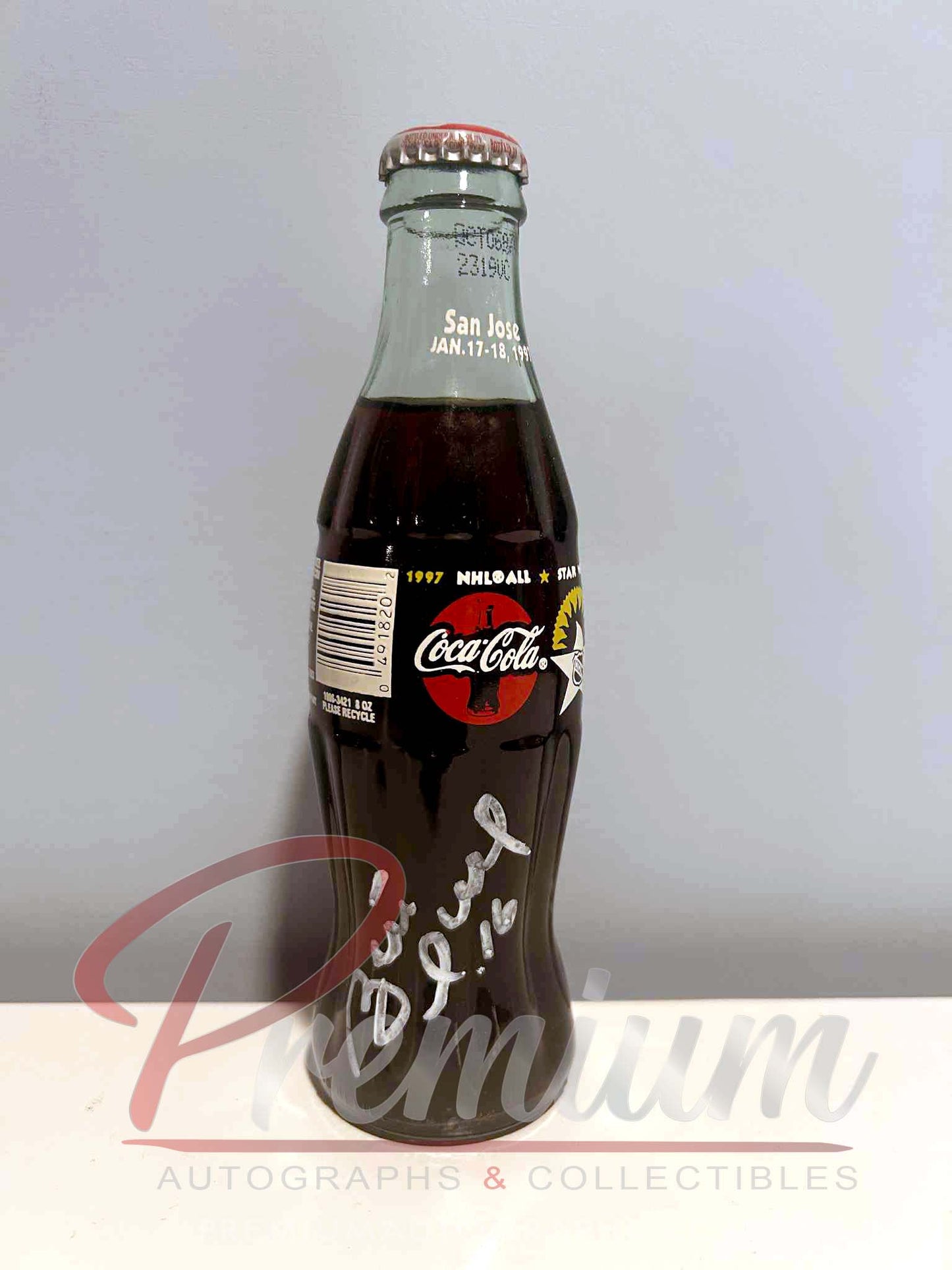Brett Hull & Adam Oates St. Louis Blues Autographed 1997 NHLL All Star Special Edition Bottle of Coca-Cola (Un Opened)