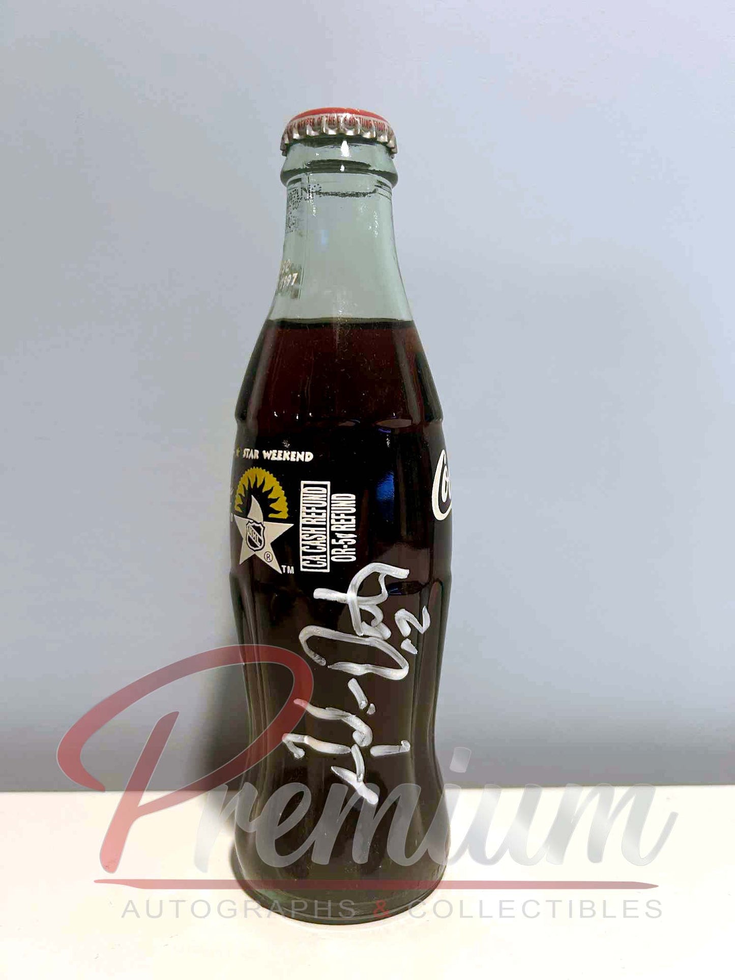 Brett Hull & Adam Oates St. Louis Blues Autographed 1997 NHLL All Star Special Edition Bottle of Coca-Cola (Un Opened)