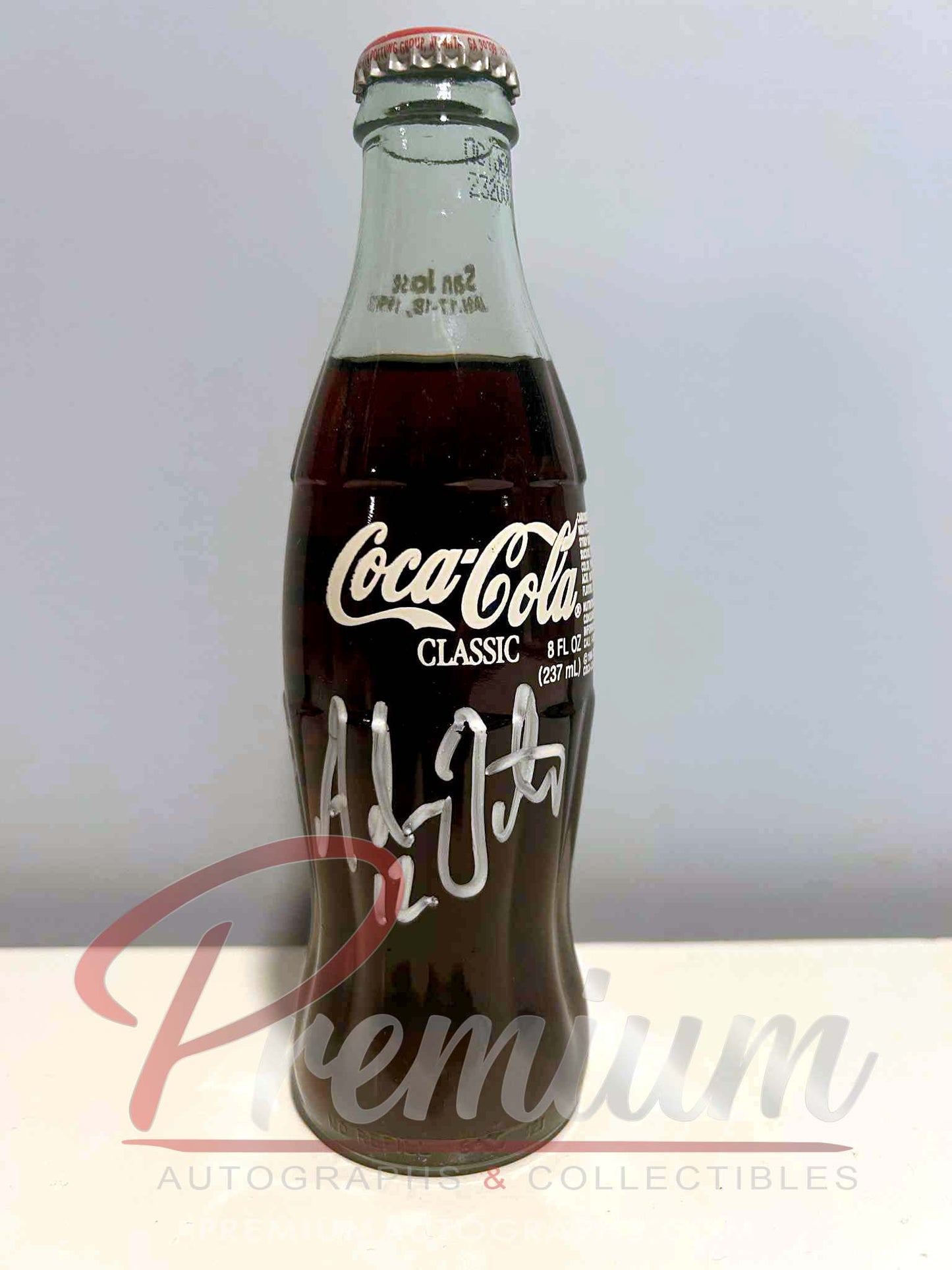 Brett Hull & Adam Oates & Teemu Selanne Autographed 1997 NHLL All Star Special Edition Bottle of Coca-Cola (Un Opened)