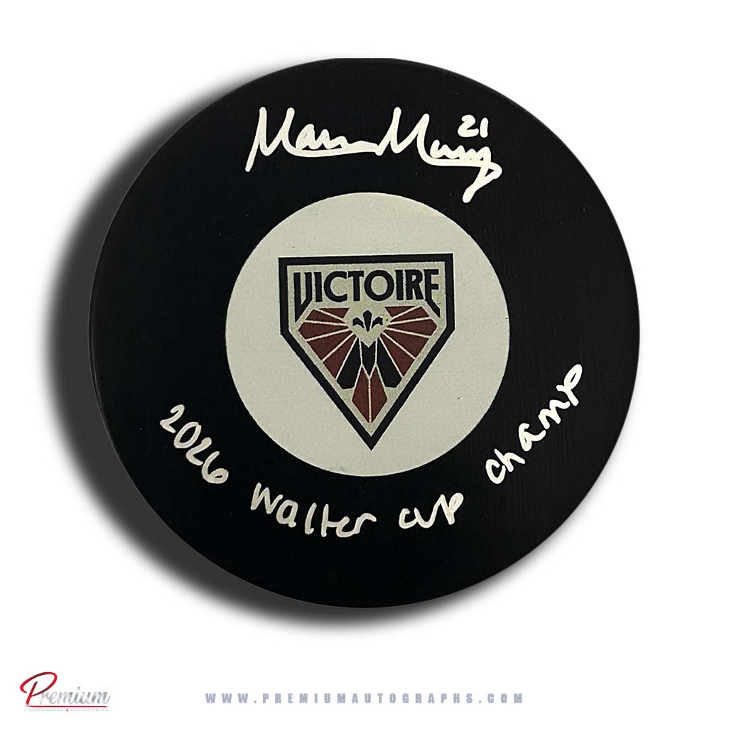 Maureen Murphy Autographed Montreal Victoire Puck w/ 2026 Walter Cup Champ Inscription