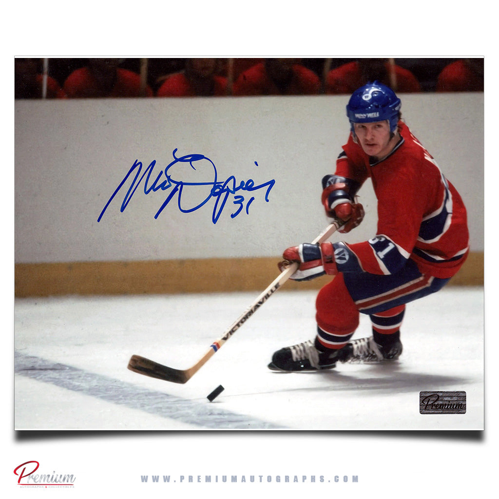 Mark Napier Montreal Canadiens Autographed 8x10 Photograph Over the Blue Line