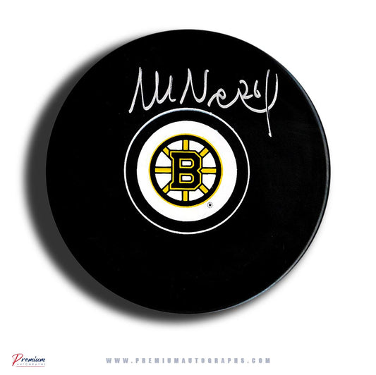 Mats Naslund Boston Bruins Signed Puck