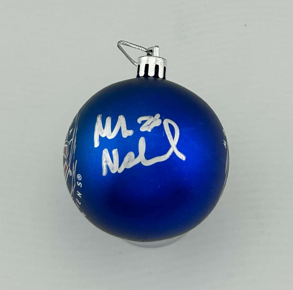 Mats Naslund Montreal Canadiens Signed Christmas Ornament