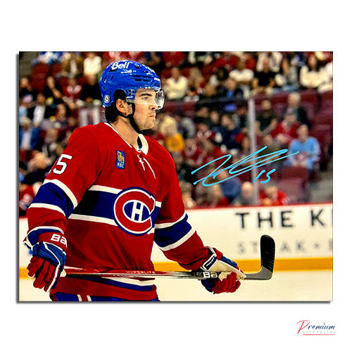 Alex Newhook Montreal Canadiens Signed 8x10 Photograph Close Up