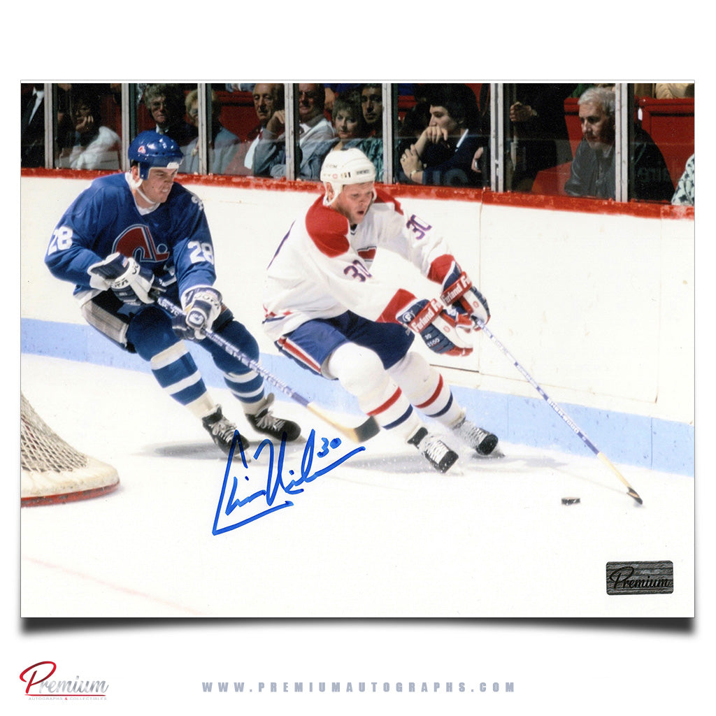 Chris Nilan Montreal Canadiens Autographed 8x10 Photograph Around the Net