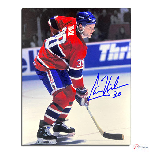 Chris Nilan Montreal Canadiens Signed 8x10 Photograph Face Off