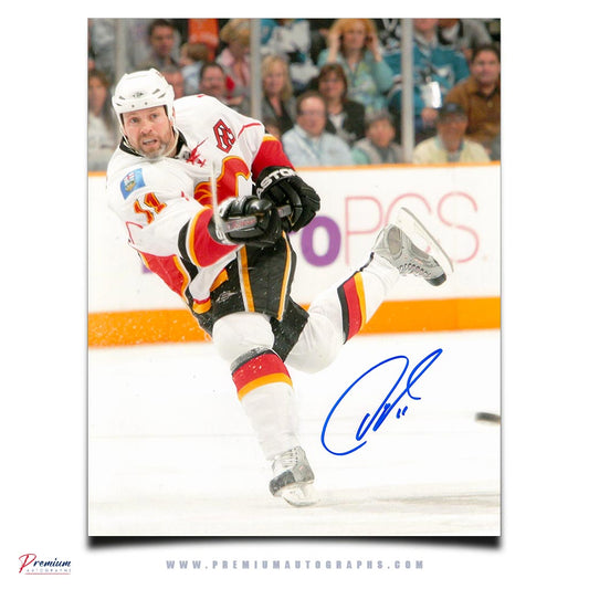 Owen Nolan Calgary Flames Signed 8x10 Photograph Slap Shot