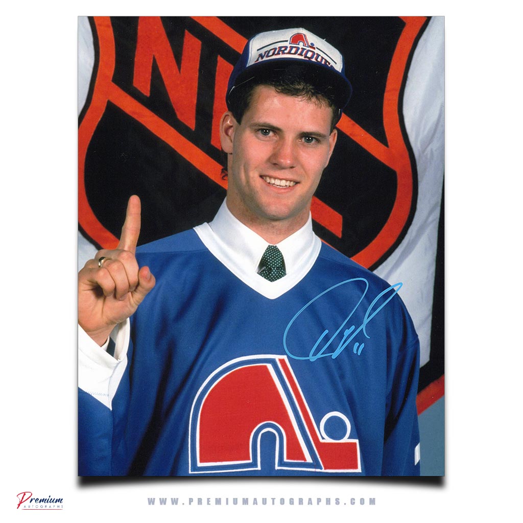 Owen Nolan Quebec Nordiques Signed 8x10 Photograph #1 Draft Pick