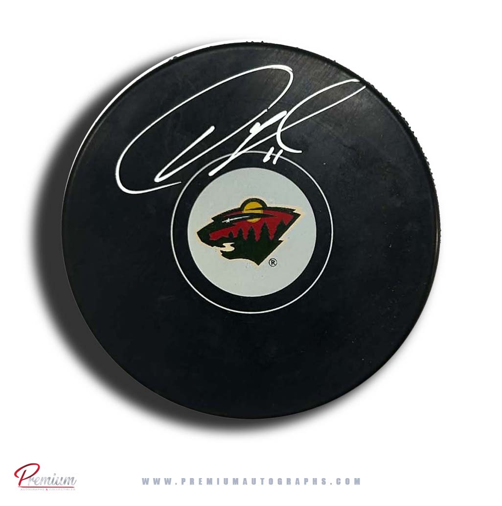 Owen Nolan Minnesota Wild Autographed Puck