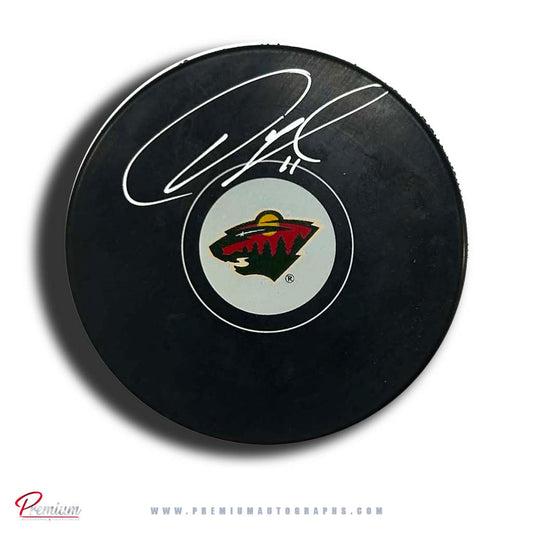 Owen Nolan Minnesota Wild Autographed Puck