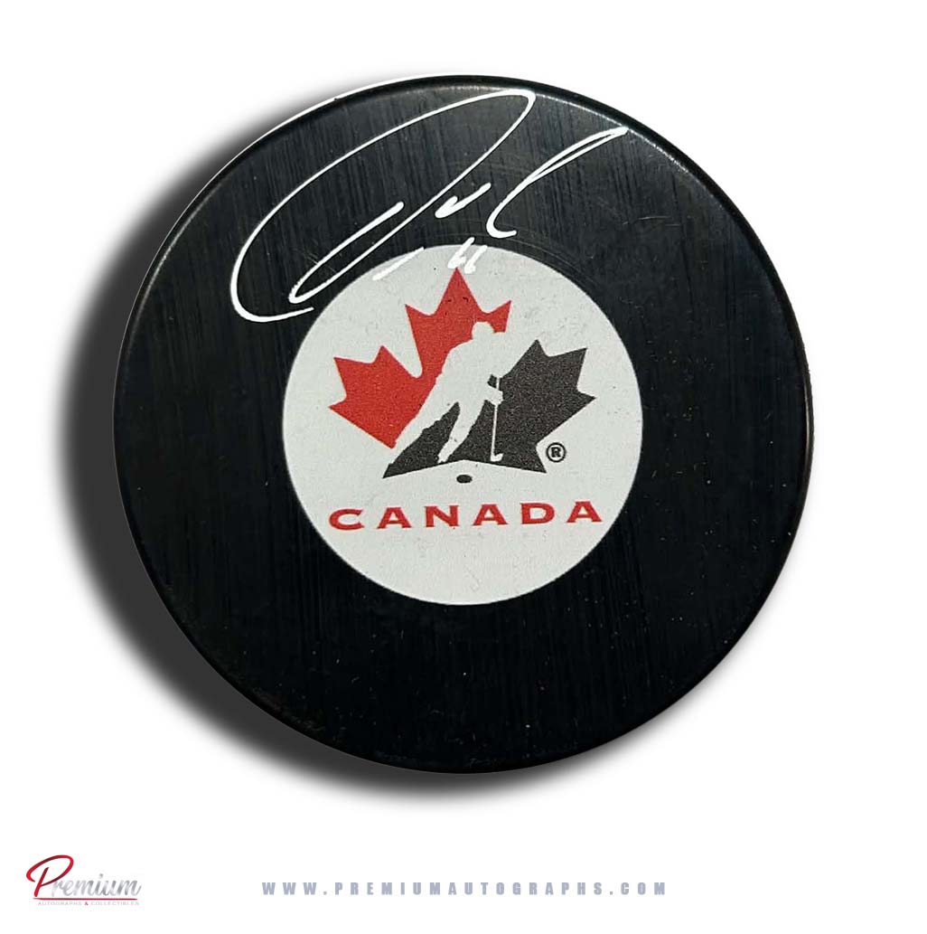 Owen Nolan Team Canada Autographed Puck