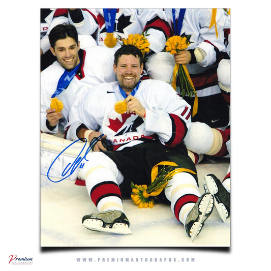 Owen Nolan Team Canada Signed 8x10 Photograph 2002 Gold Medal