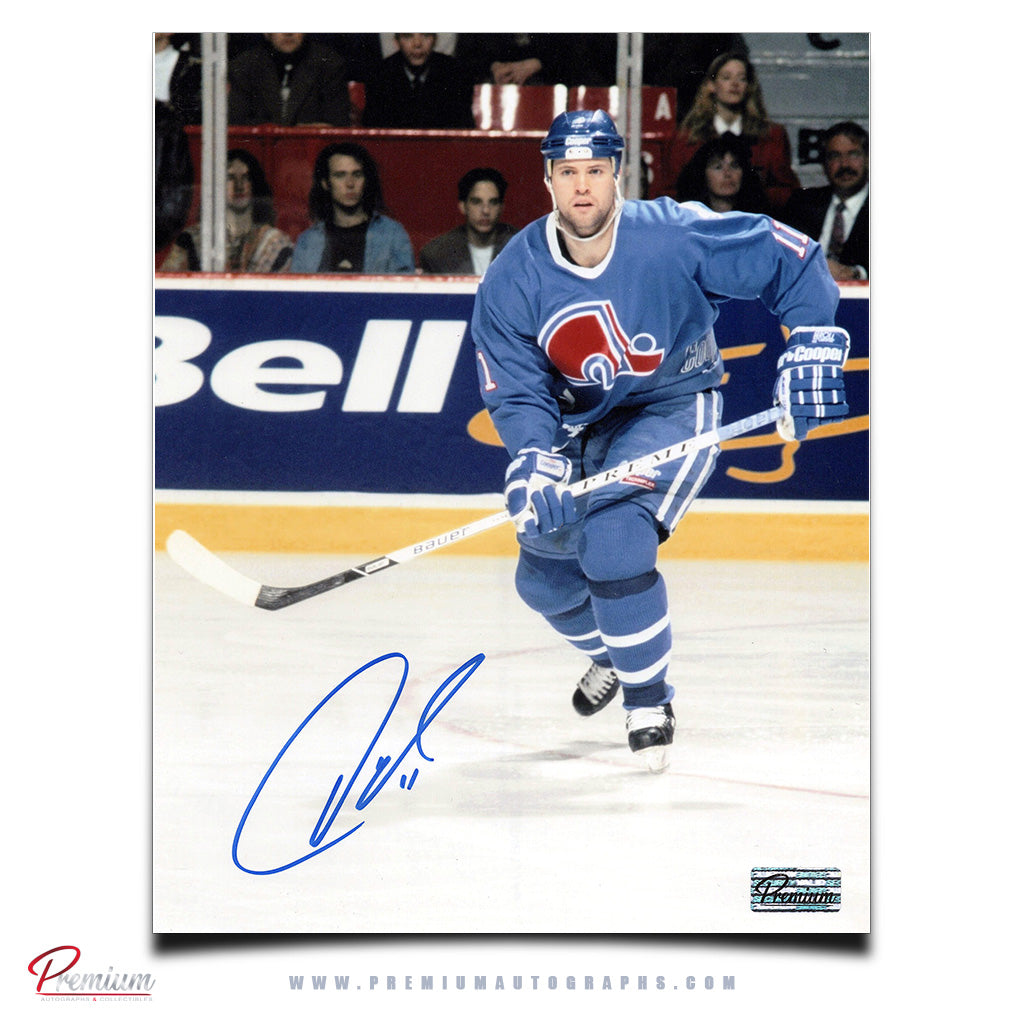 Owen Nolan Quebec Nordiques Autographed 8x10 Photograph Skating