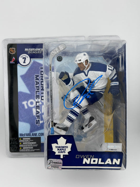 Owen Nolan Toronto Maple Leafs Autographed McFarlane (on package)