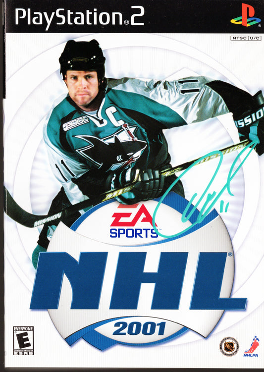 Owen Nolan San Jose Sharks Autographed EA Sports NHL 2001 Booklet for PlayStation 2