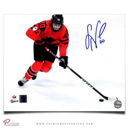 Sarah Nurse Team Canada Signed 8x10 Photograph with Puck