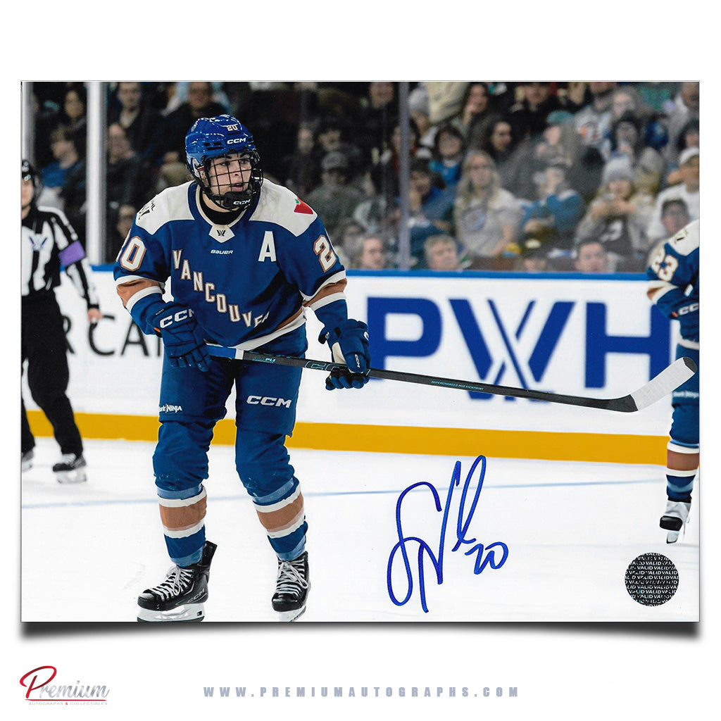 Sarah Nurse Vancouver Goldeneyes Autographed 8x10 Photograph Focused