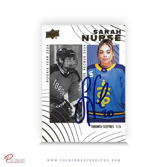 Sarah Nurse Toronto Sceptres Autographed 25-26 Upper Deck PWHL Tim Hortons Hockey Card #76