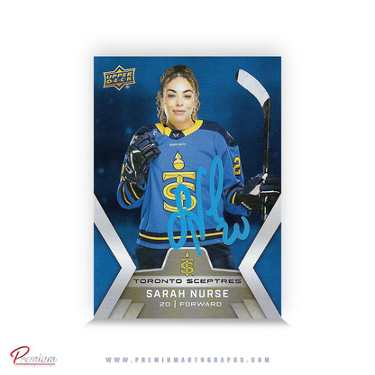 Sarah Nurse Toronto Sceptres Autographed 2024-25 Upper Deck PWHL Hockey Card #18