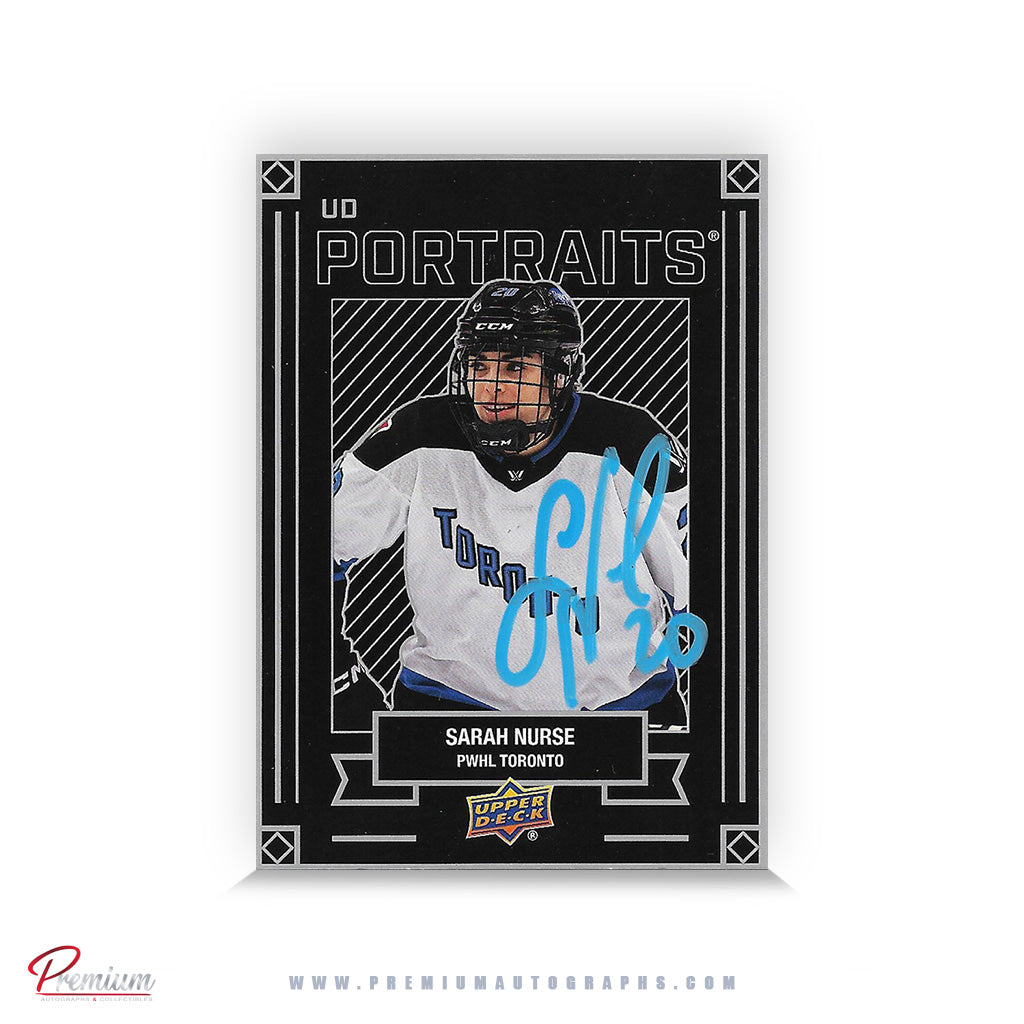 Sarah Nurse Toronto Sceptres Autographed 2024-25 Upper Deck Portraits Card #P-8