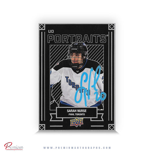 Sarah Nurse Toronto Sceptres Autographed 2024-25 Upper Deck Portraits Card #P-8