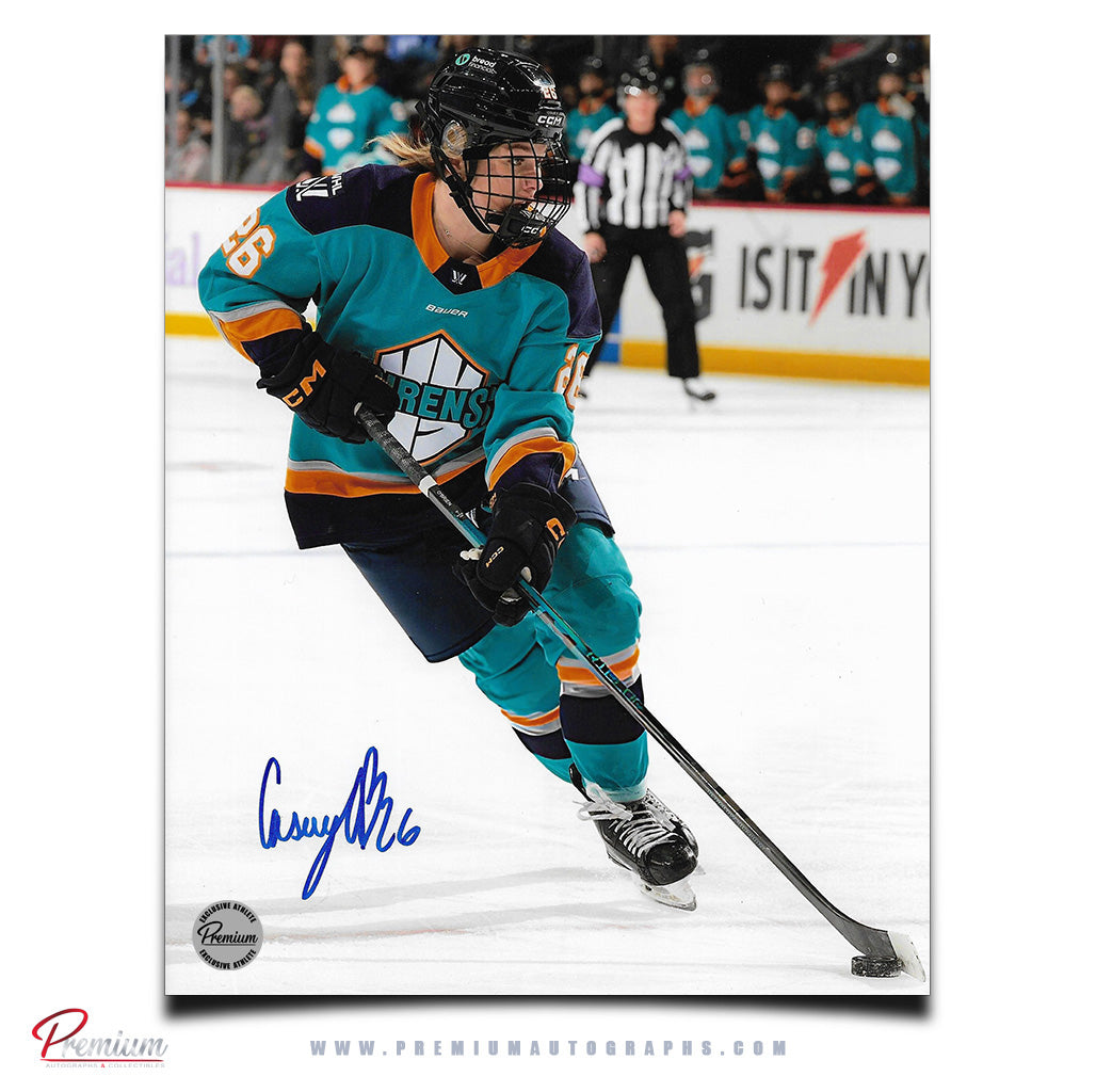 Casey O'Brien New York Sirens PWHL Autographed 8x10 Photograph Offensive Zone Attack