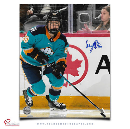 Casey O'Brien New York Sirens PWHL Autographed 8x10 Photograph With the Puck