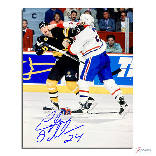 Lyle Odelein Montreal Canadiens Signed 8x10 Photograph Bruins KO