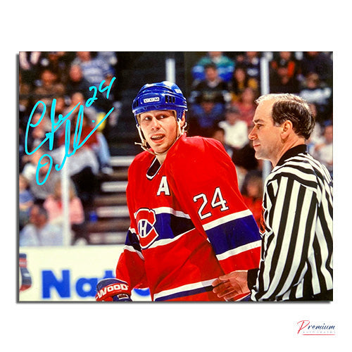 Lyle Odelein Montreal Canadiens Signed 8x10 Photograph Stare Down