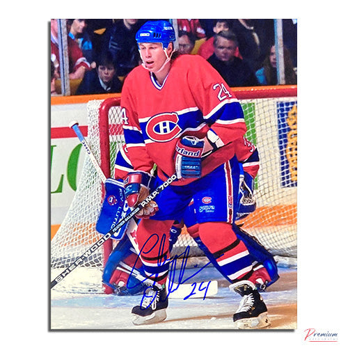 Lyle Odelein Montreal Canadiens Signed 8x10 Photograph In Front of the Net