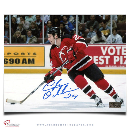 Lyle Odelein Montreal Canadiens Autographed 8x10 Photograph With the Puck