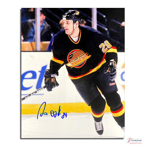 Gino Odjick Vancouver Canucks Signed 8x10 Photograph Skating