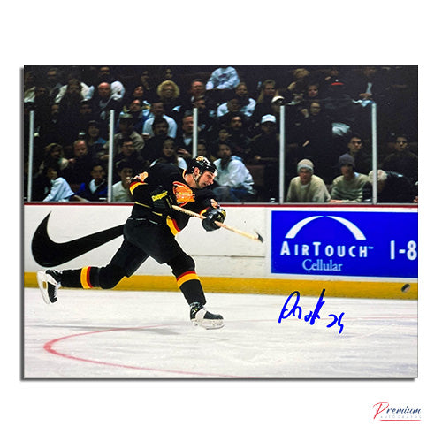 Gino Odjick Vancouver Canucks Signed 8x10 Photograph Slap Shot