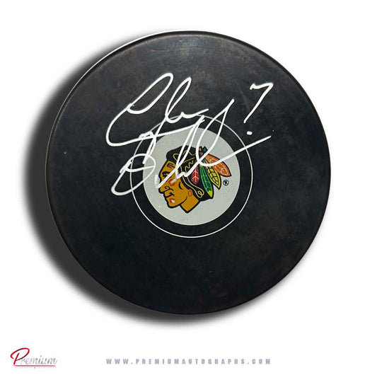 Lyle Odeleie Chicago Blackhawks Autographed Puck